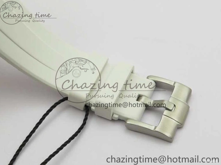 Best Phantomlab Edition 3AF White Dial Submariner VR3135 on Strap Rubber Blue Transparent Light 1109